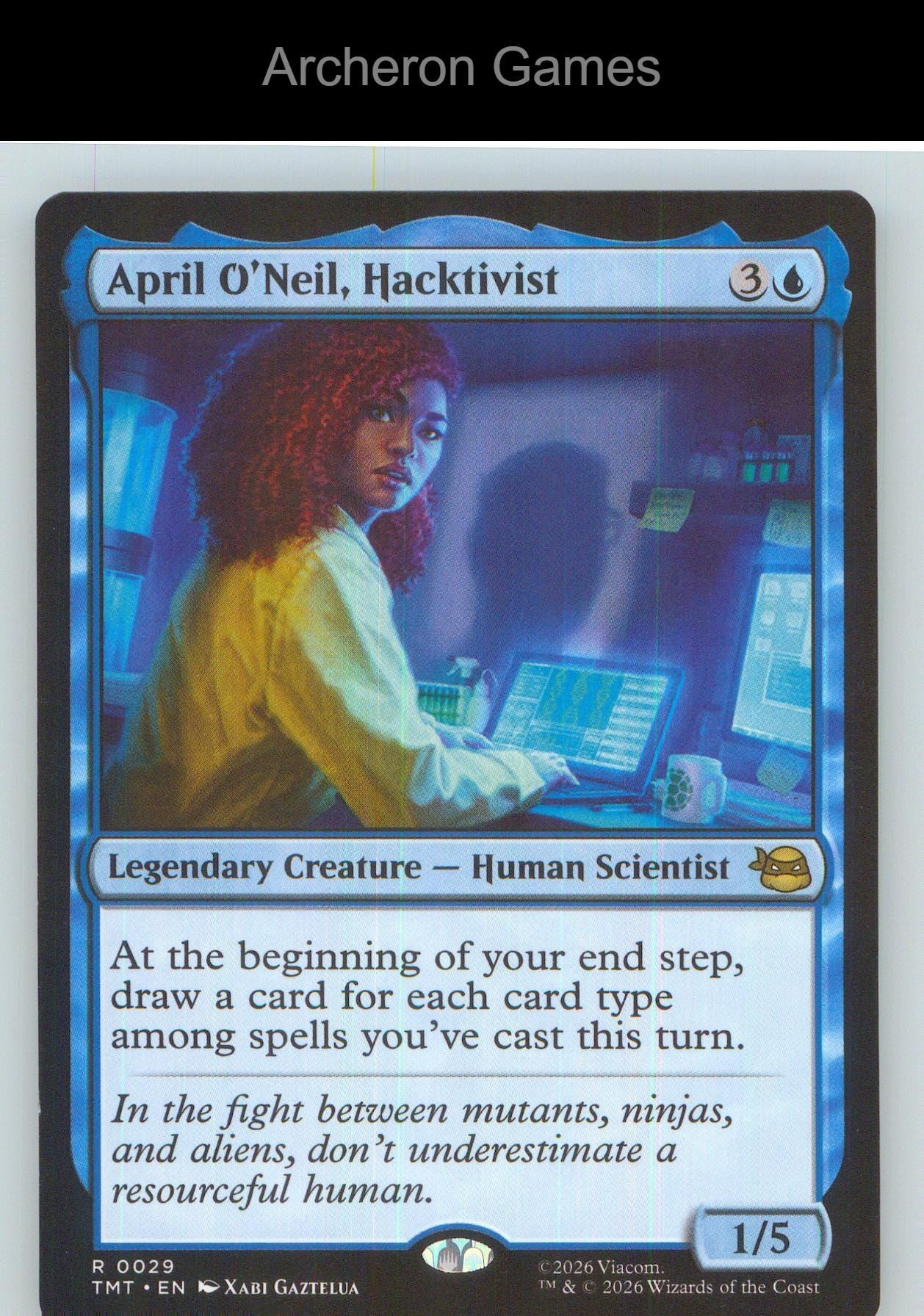 April O'Neil, Hacktivist TMT 0029 R MTG Card NM/EX+
