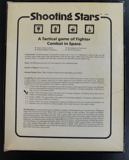 Shooting Stars A Tactical Game of Fighter Combat in Space Boardgame #274