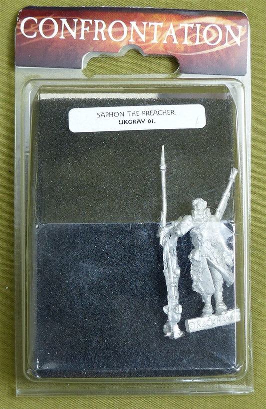 Confrontation: Saphon the Preacher Blister - Rackham Metal Minis OOP #25W