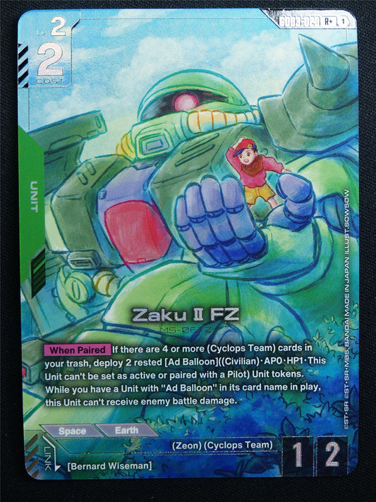 Zaku II FZ GD03-020 R+ Foil - Gundam Card #94