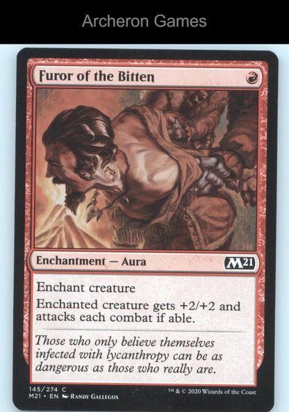 Furor of the Bitten 145 C MTG Card Core Set 2021