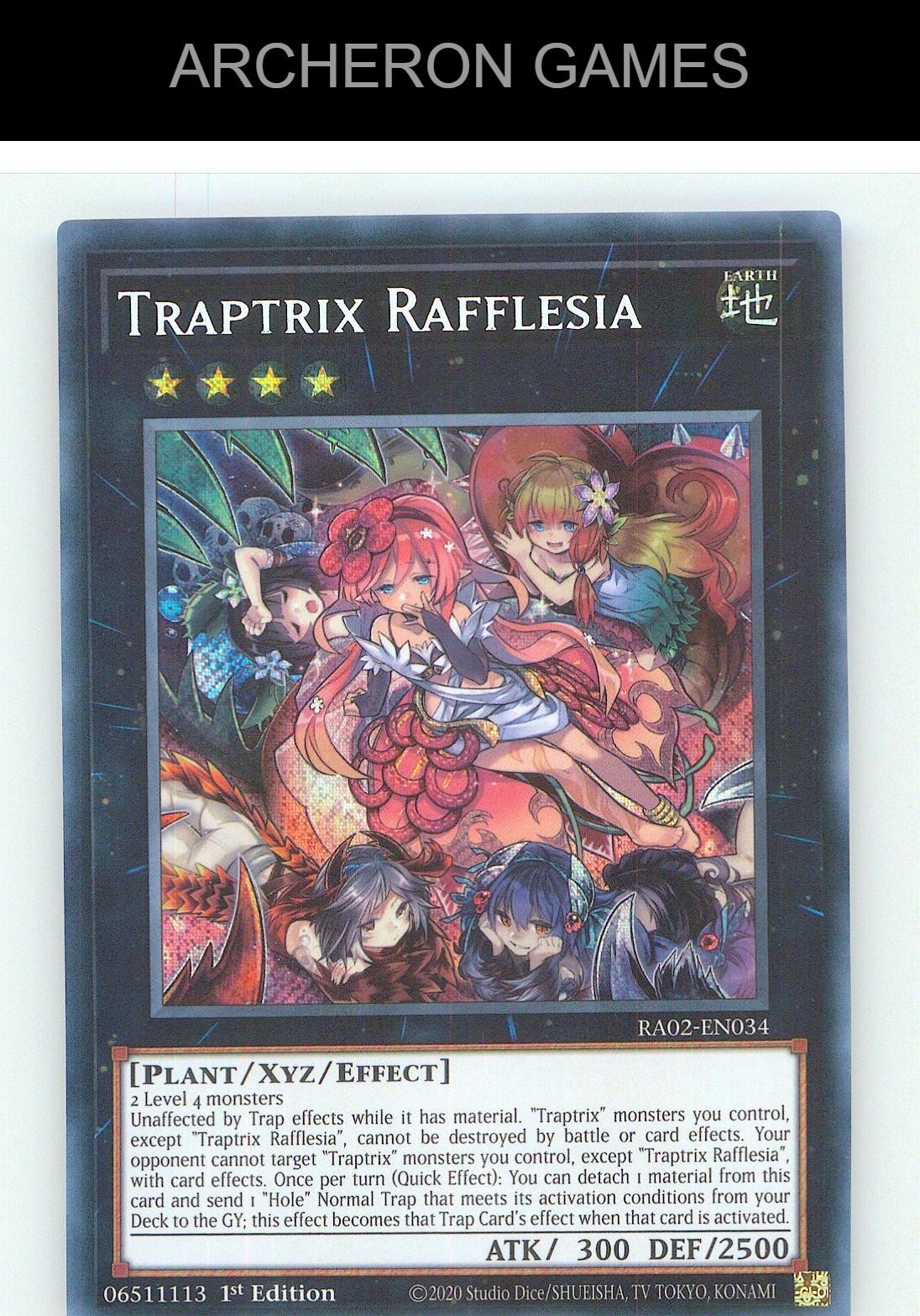 Traptrix Rafflesia (Secret Rare) SEC YUGIOH Card 1st Edition