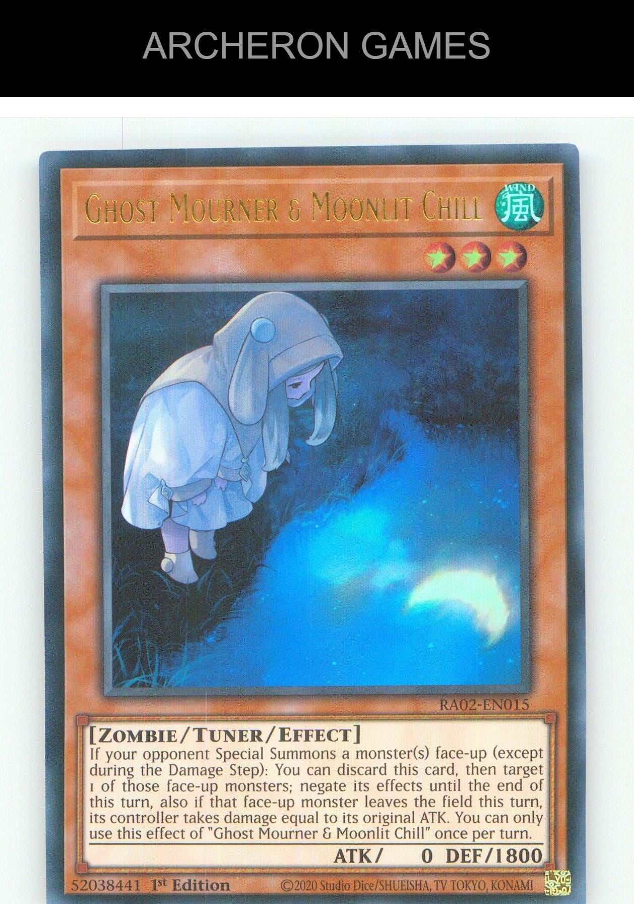 Ghost Mourner & Moonlit Chill (Alternate Art) (UR) UR YUGIOH Card 1st Edition