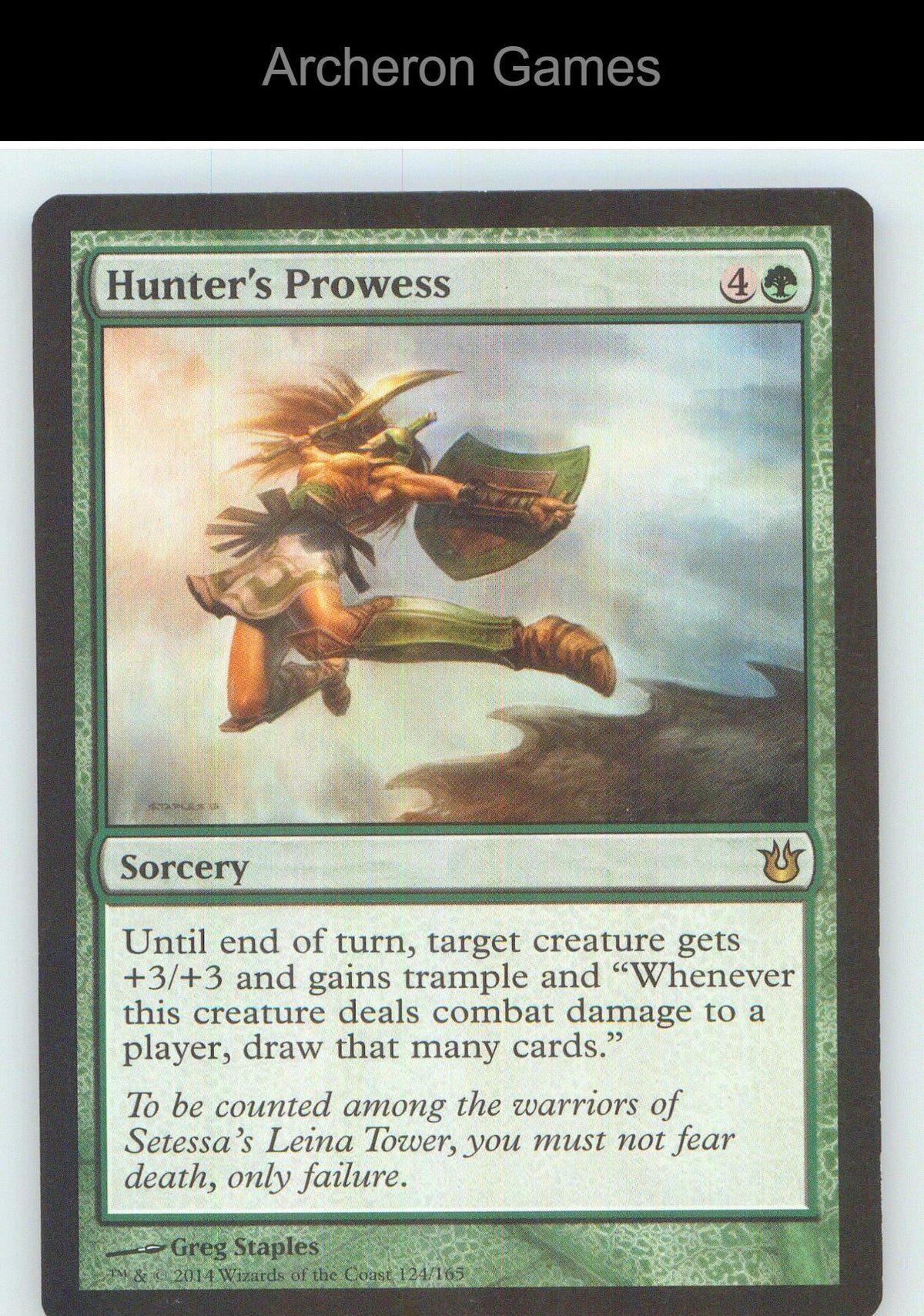 Hunter's Prowess BNG 124 R MTG Card NM/EX+