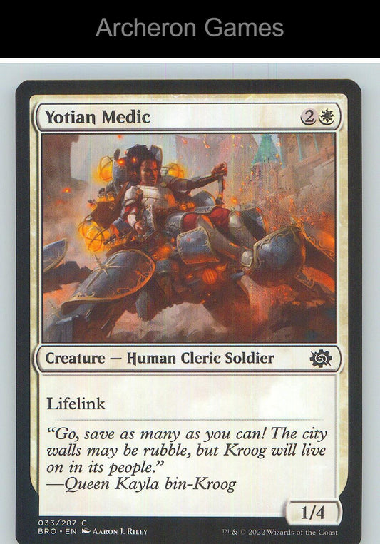 Yotian Medic BRO 33 C MTG Card NM/EX+