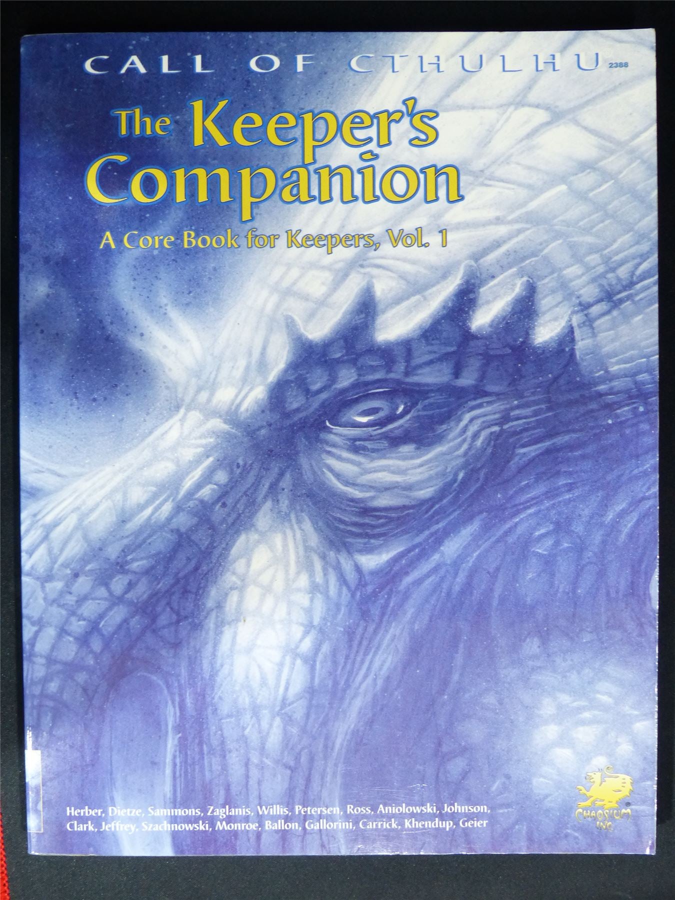 Call of Cthulhu: The Keeper's Companion vol 1 - Roleplaying Softback #2MH