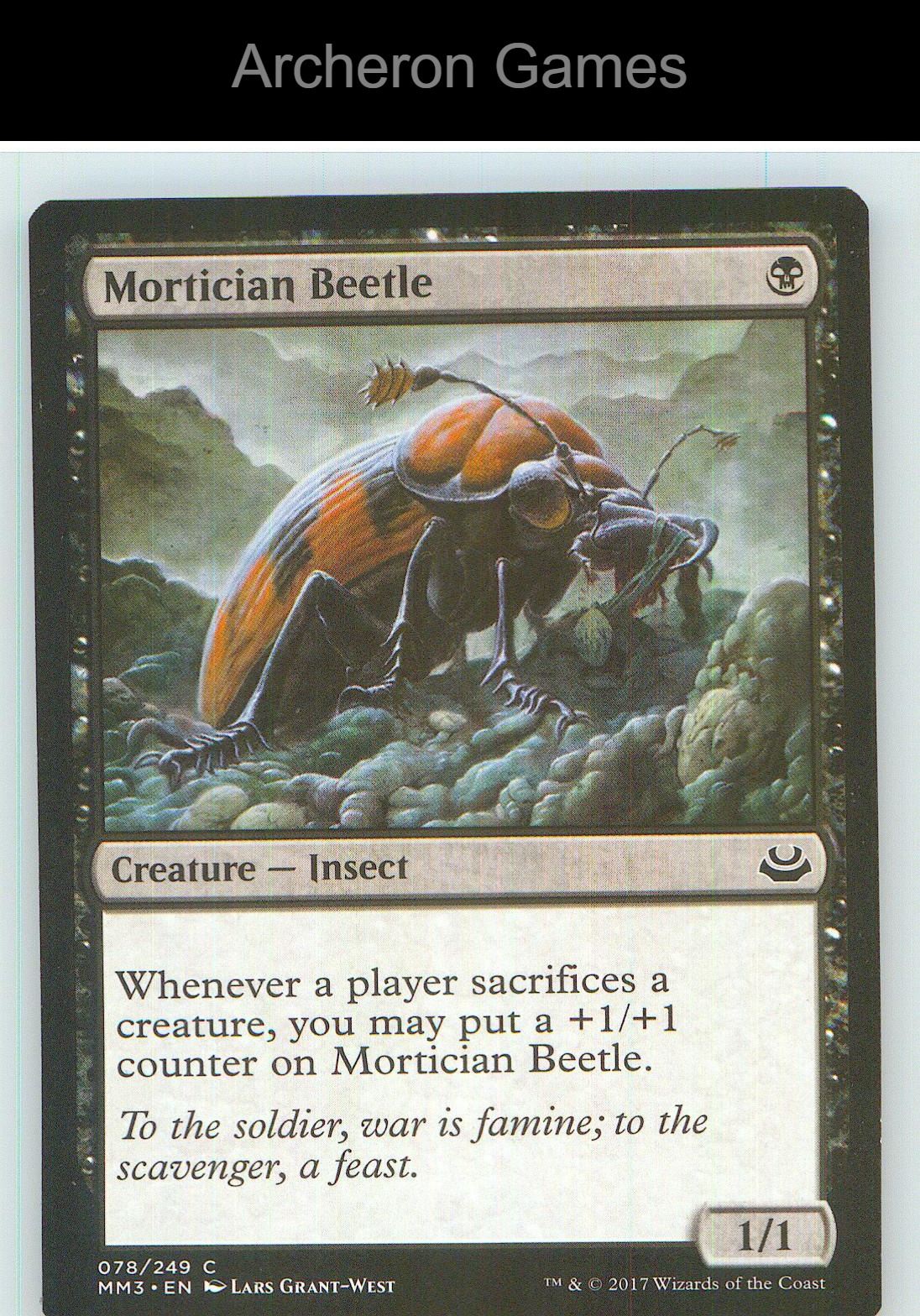 Mortician Beetle MM3 78 C MTG Card NM/EX+