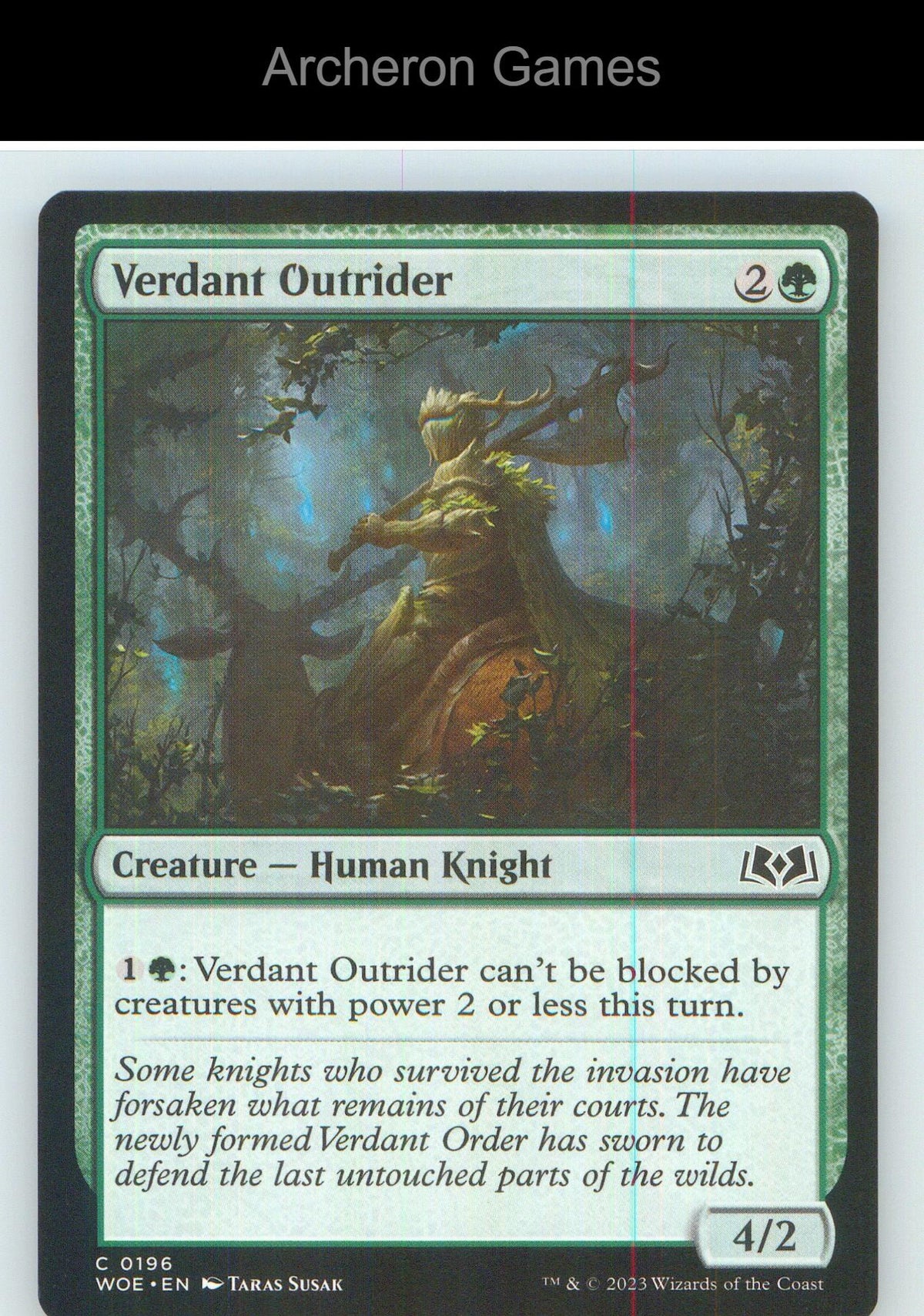 Verdant Outrider WOE 196 C MTG Card NM/EX+