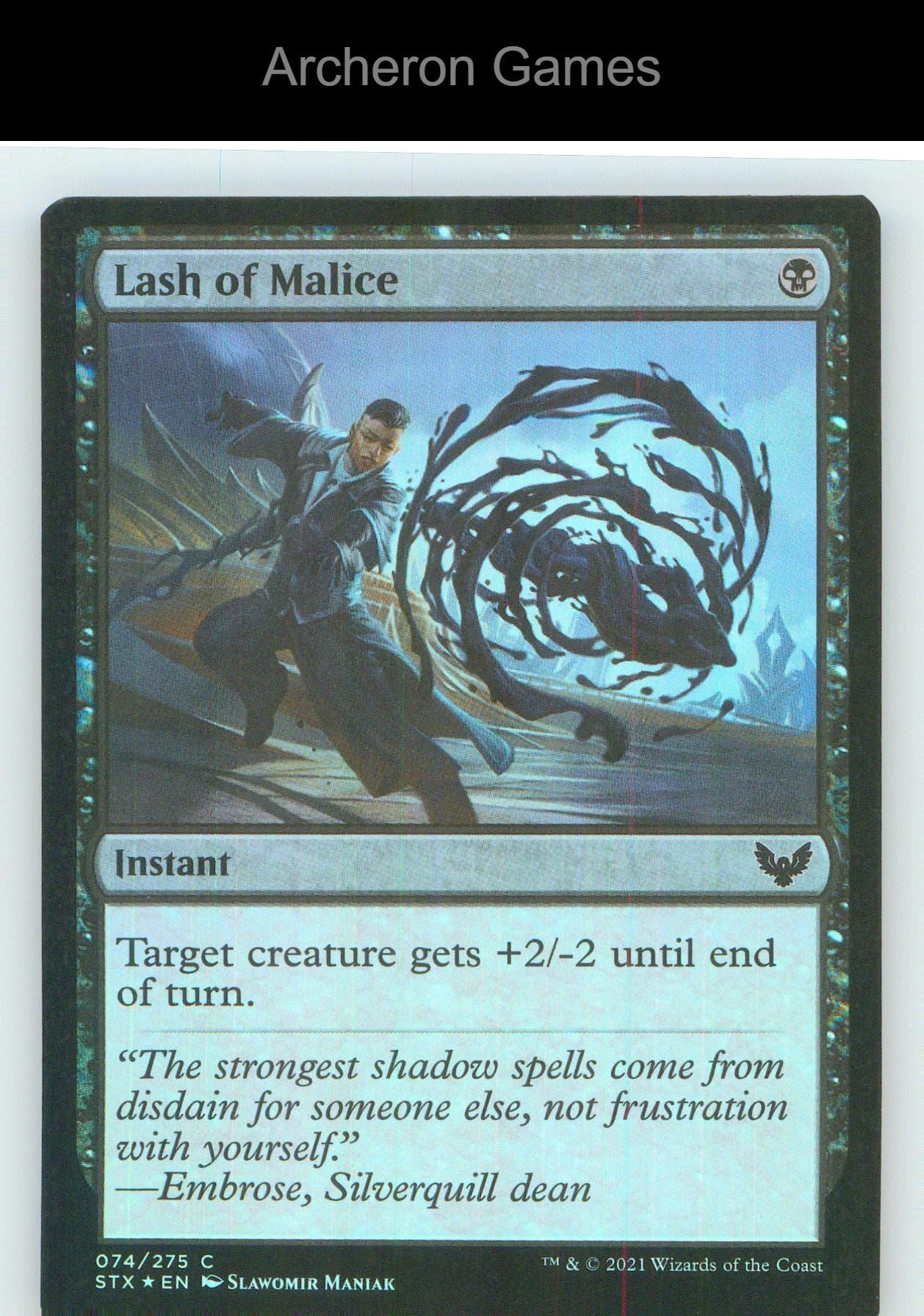 Lash of Malice STX 74 C MTG Card NM/EX+ Foil