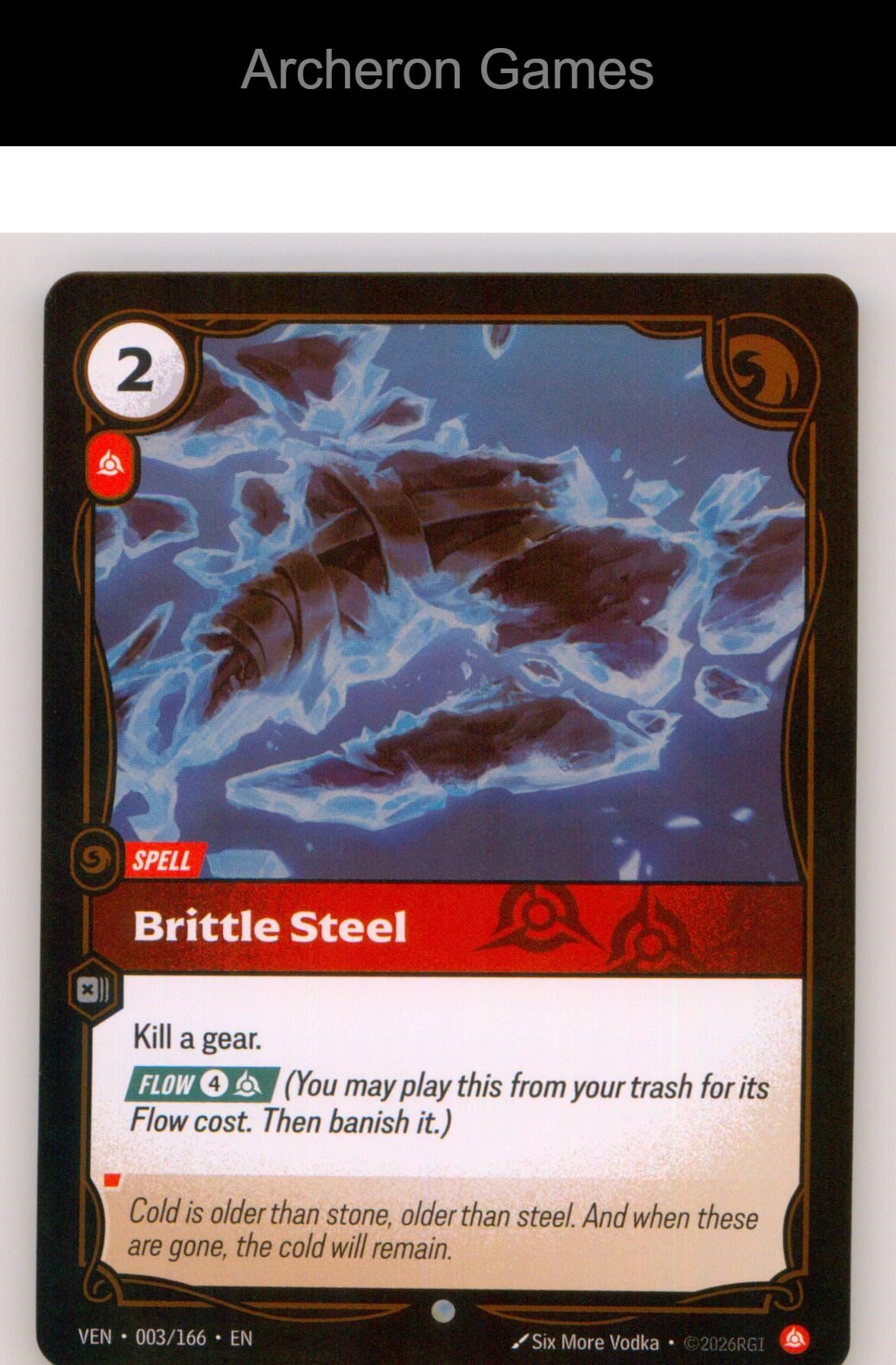 Brittle Steel VEN 003/166 C Vendetta Riftbound Card