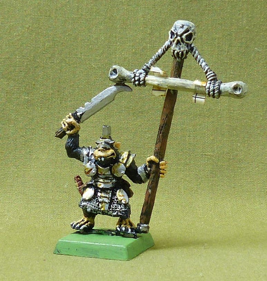 Classic Metal Standard Bearer - Skaven - Warhammer Fantasy #4TA