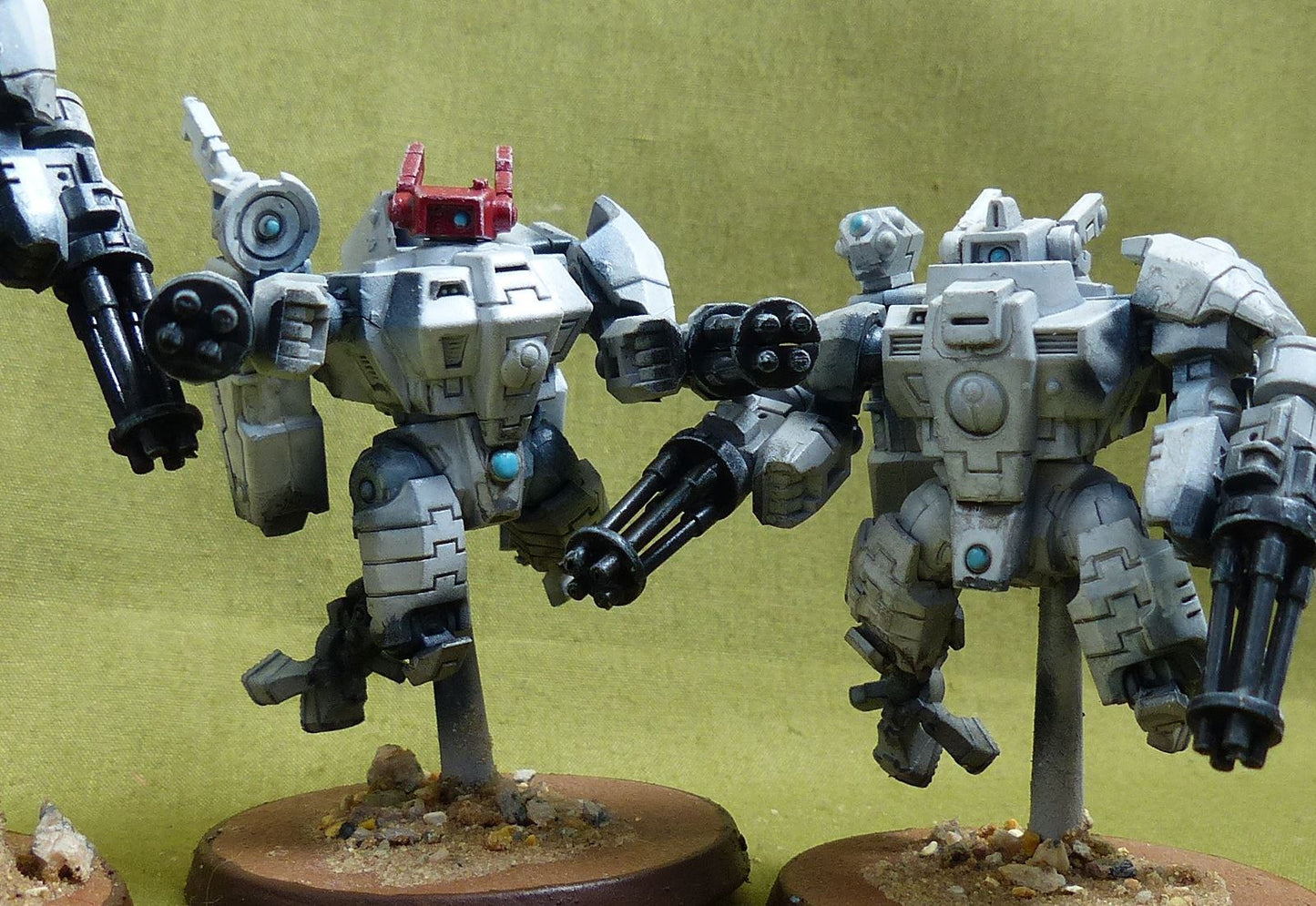 XV8 Crisis Battlesuit Team painted - Tau Empire - Warhammer 40K #2YQ