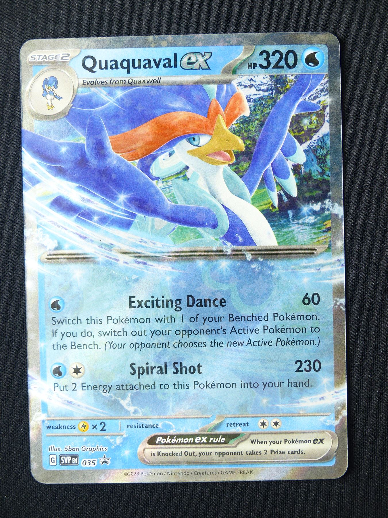 Quaquaval EX 035 Promo Holo - Pokemon Card #5W1