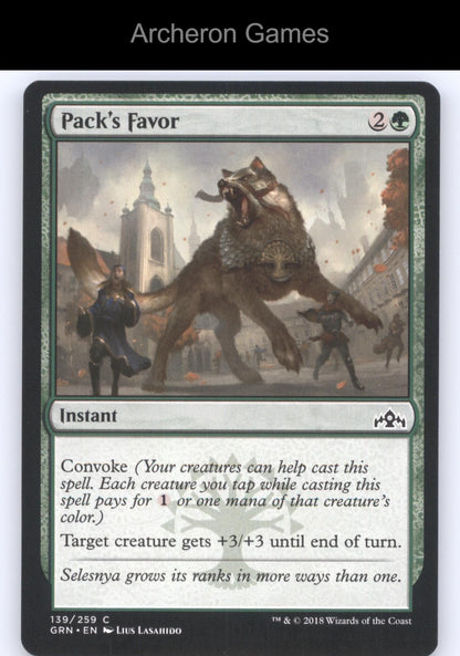 Pack's Favor 139 C MTG Card Guilds of Ravnica