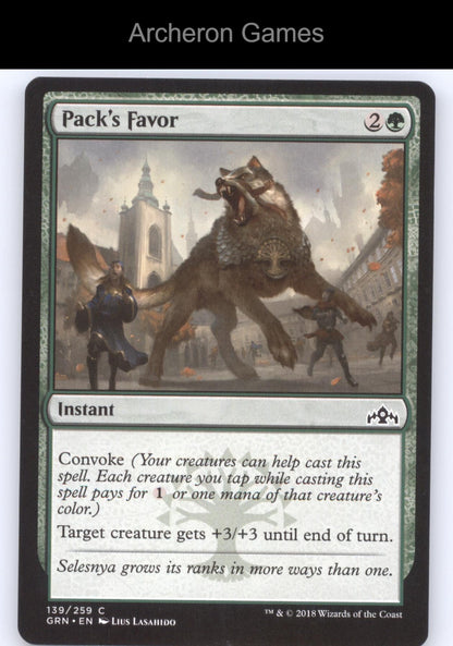 Pack's Favor 139 C MTG Card Guilds of Ravnica