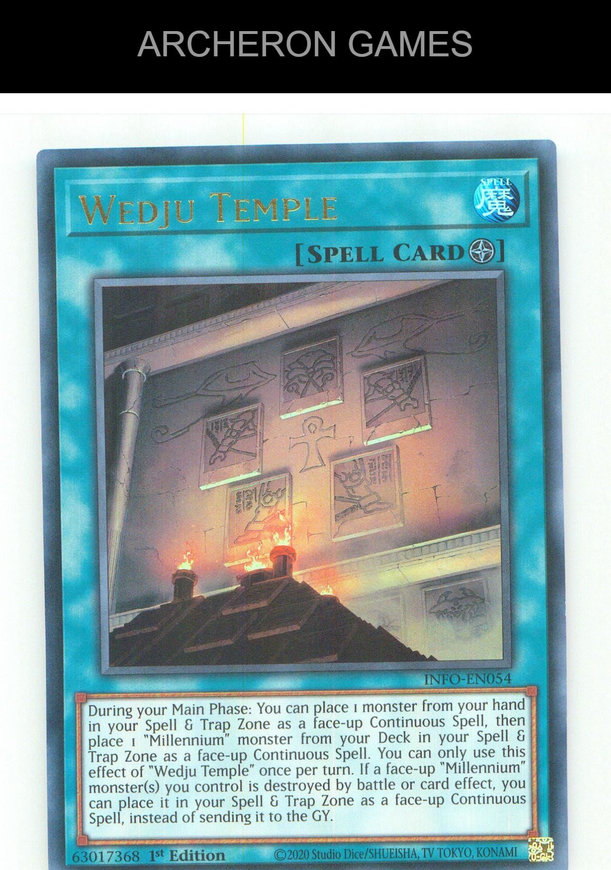 Wedju Temple UR YUGIOH Card 1st Edition