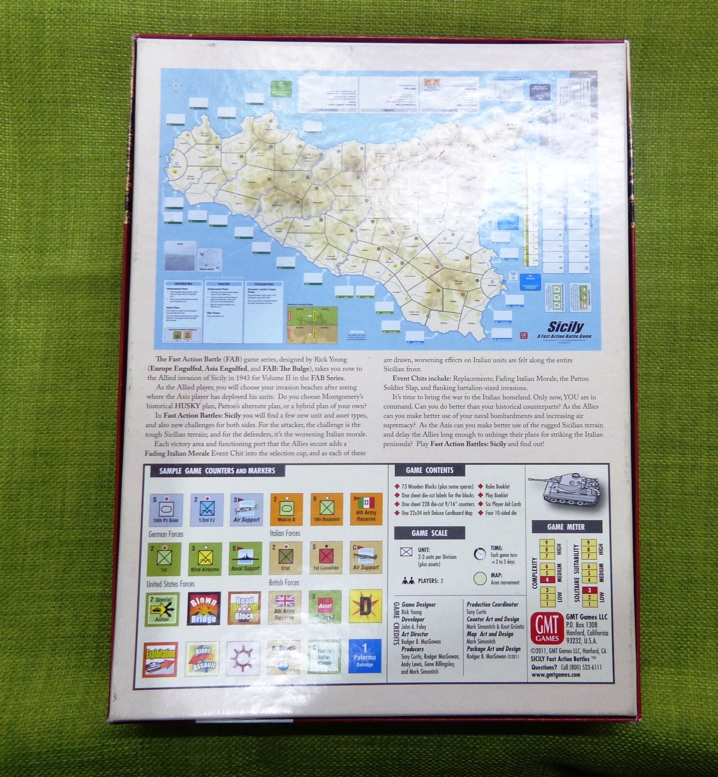 Sicily A Fast Action Battle Game - GMT Games #7A