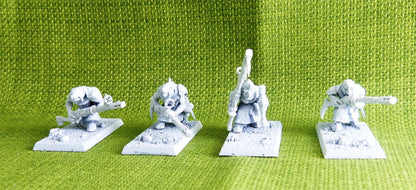 Skaven - Warplock Jezzail incomplete models x 4 - Warhammer AoS 40k #E3