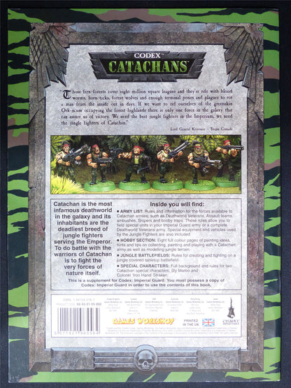 Catachans 3rd Edition Codex 2000 Softback - Warhammer 40K #1PF