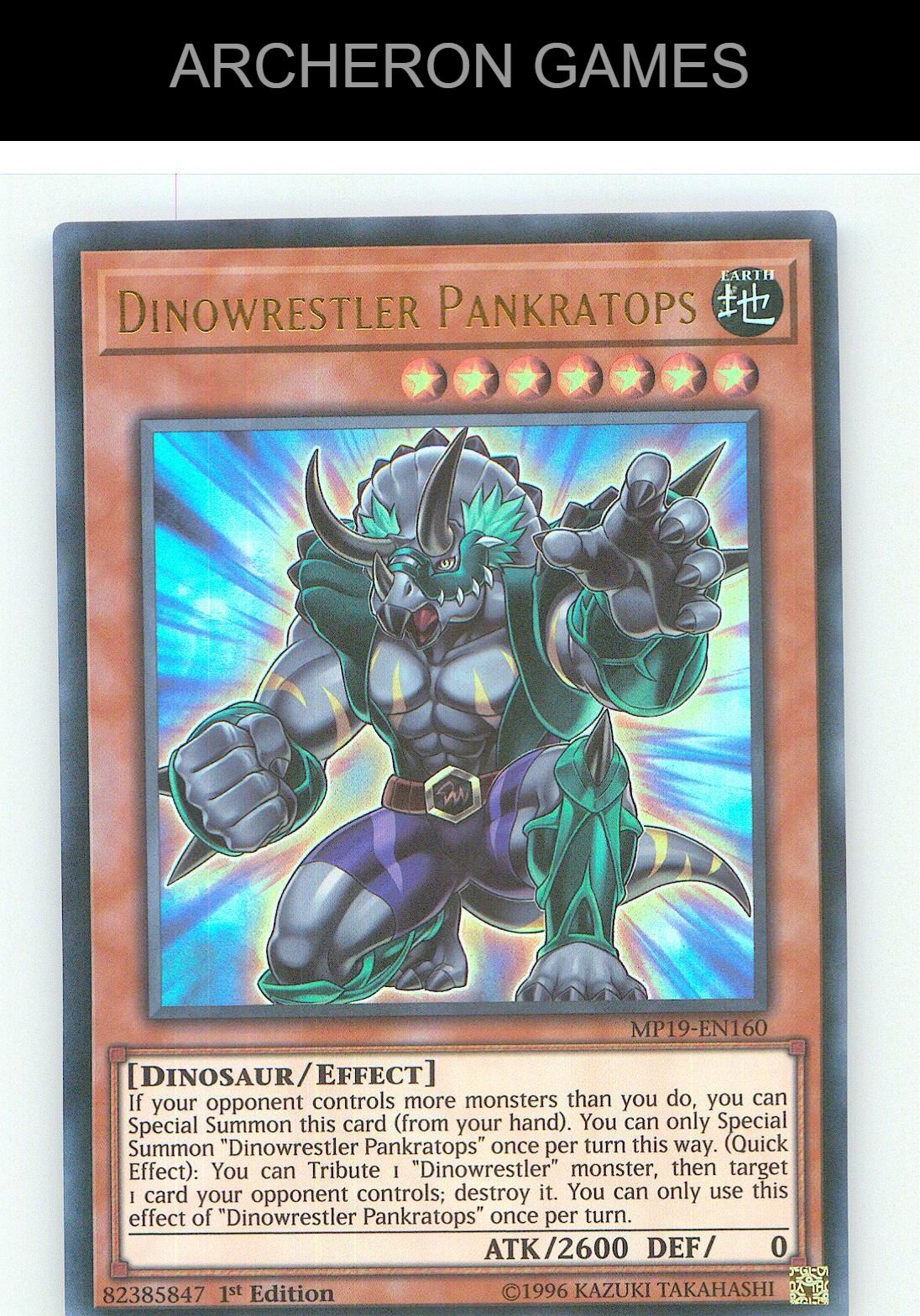 Dinowrestler Pankratops Ultra Rare YUGIOH Card Unlimited