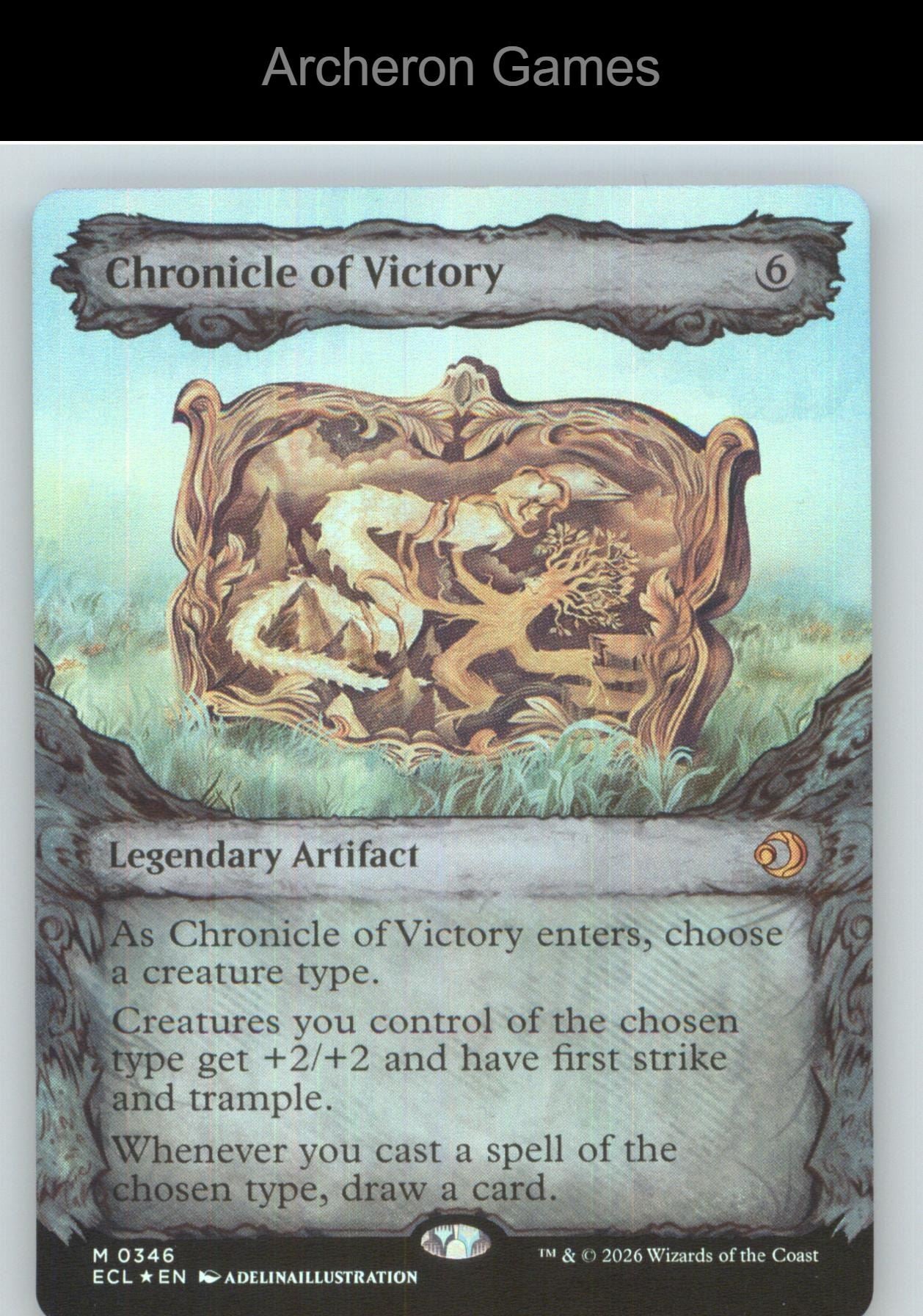Chronicle of Victory (Showcase) ECL 346 Mythic MTG Card NM/EX+ Foil