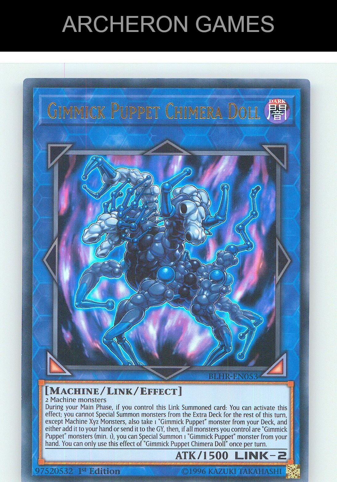 Gimmick Puppet Chimera Doll Ultra Rare YUGIOH Card 1st Edition