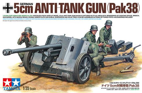 1/35 German Anti-Tank Gun 5cm Pak 38 1:35 Anti-Tank 1939-1945 - World War II #2B