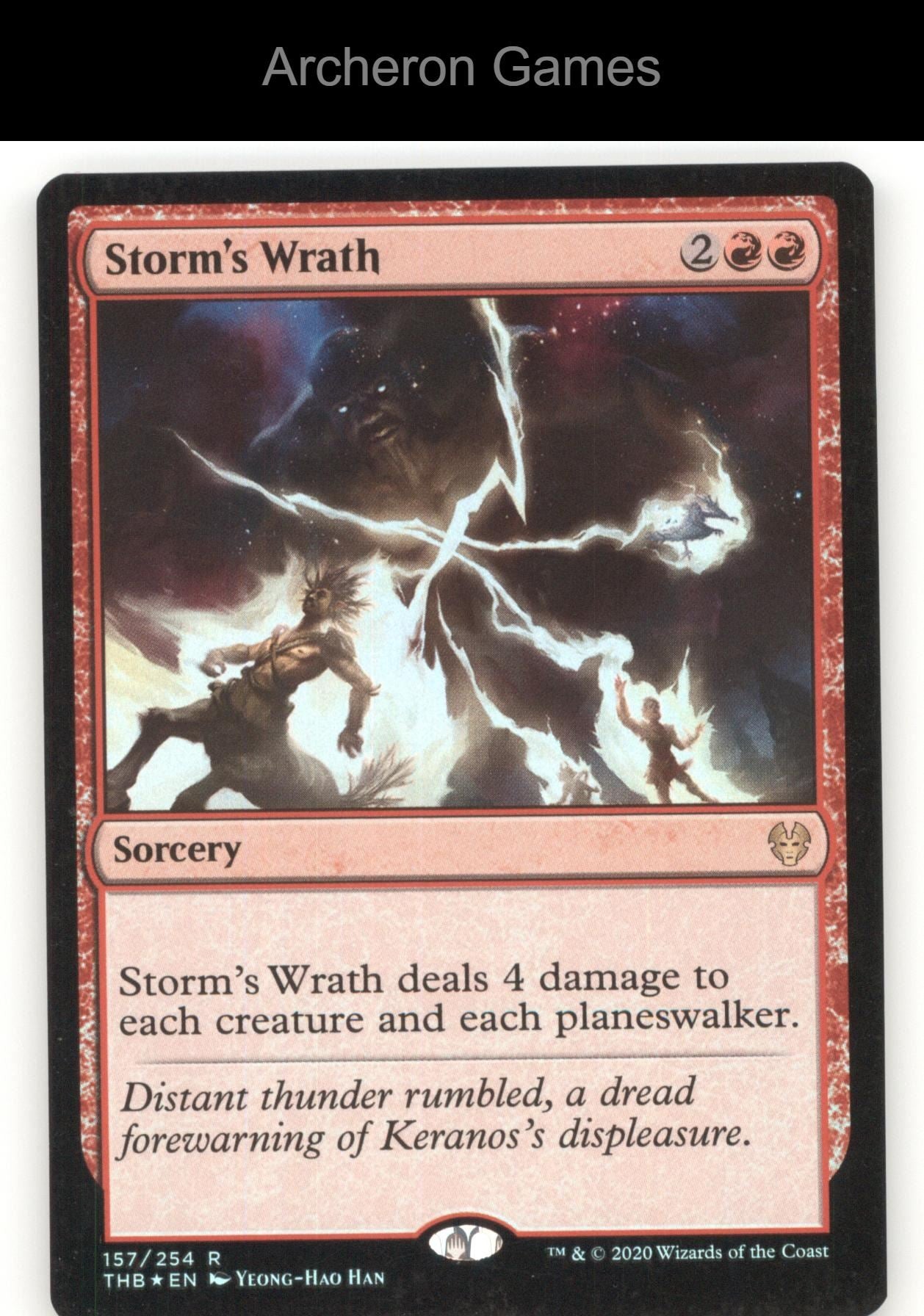 Storm's Wrath 157 R MTG Card Theros Beyond Death