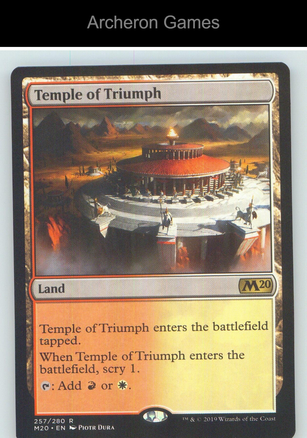 Temple of Triumph M20 257 R MTG Card NM/EX+