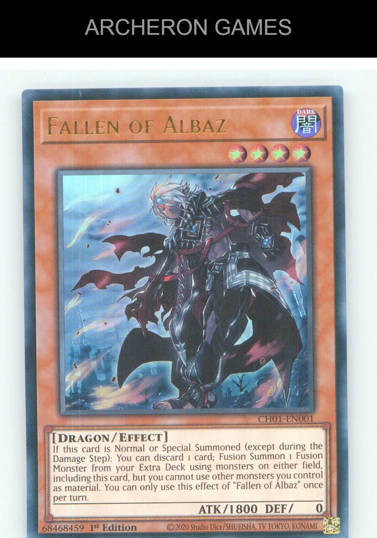 Fallen of Albaz UR YUGIOH Card 1st Edition