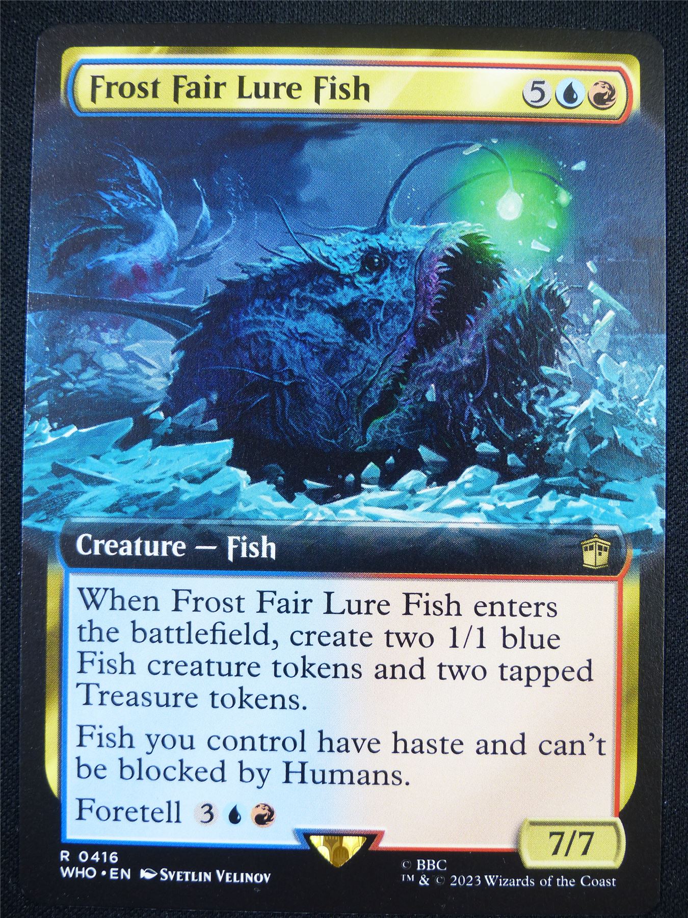 Frost Fair Lure Fish Extended Art - WHO - Mtg Card #GG