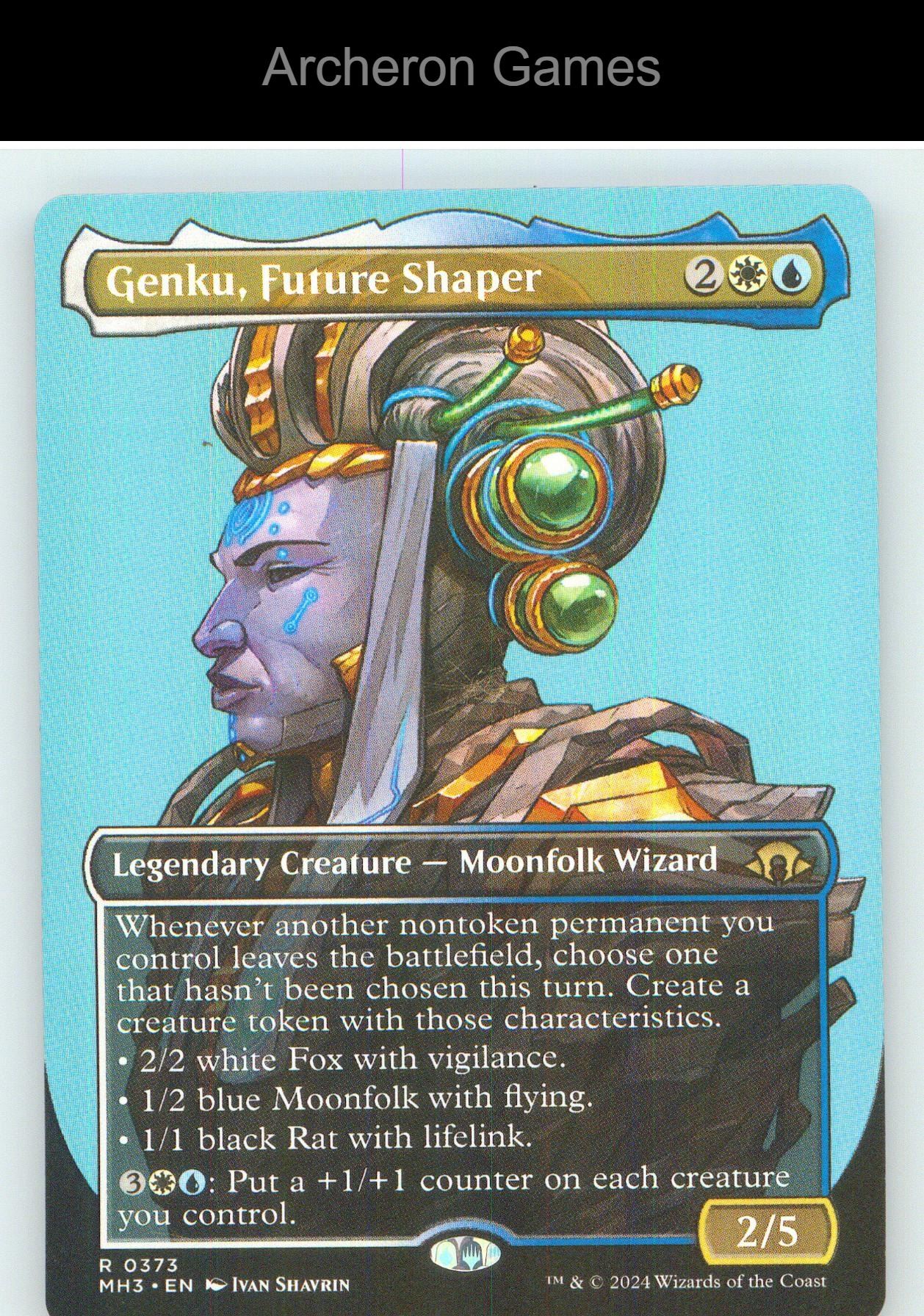 Genku, Future Shaper (Borderless) MH3 373 R MTG Card NM/EX+