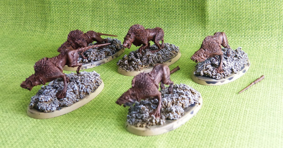 OOP Forge World - Rat Wolves - 5 Models One tail is missing and two tails are not attached - Warhammer AoS 40k #DZ