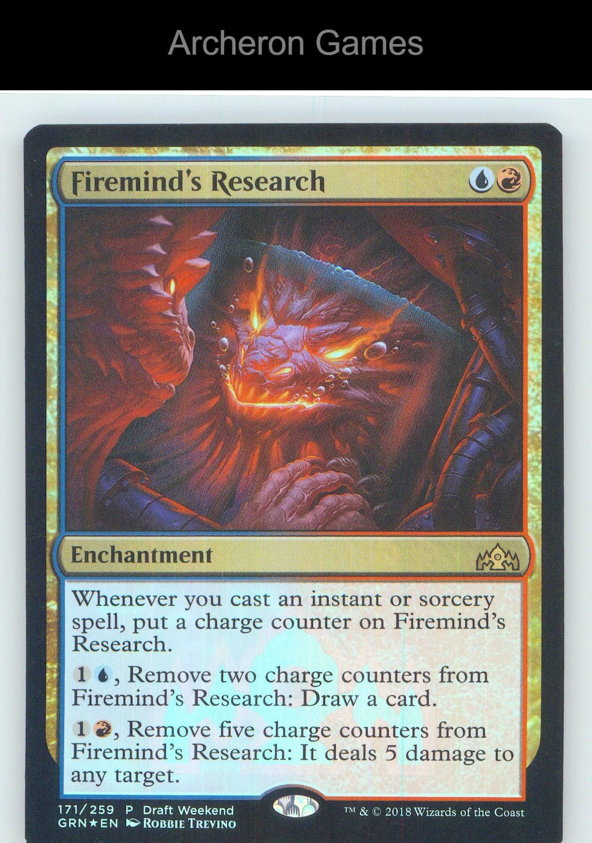 Firemind's Research GRN 171 R MTG Card NM/EX+ Foil