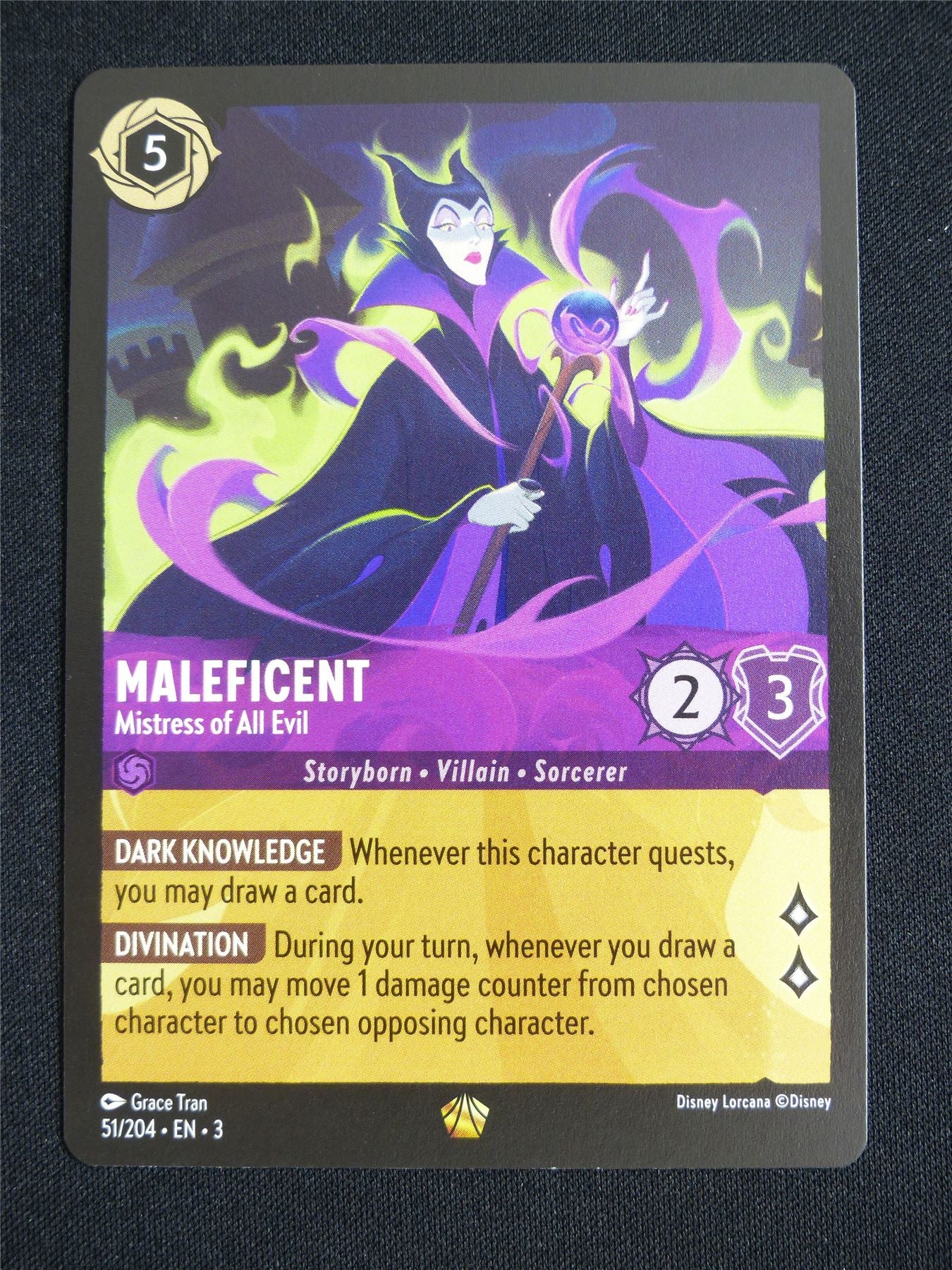 Maleficent Mistress of All Evil 51/204 - Lorcana Card #5FQ
