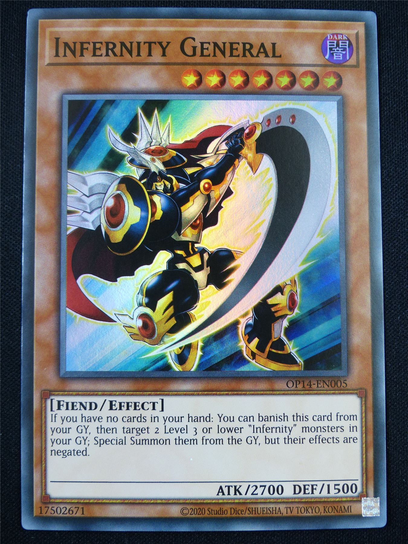 Infernity General OP14 Super Rare - Yugioh Card #4J