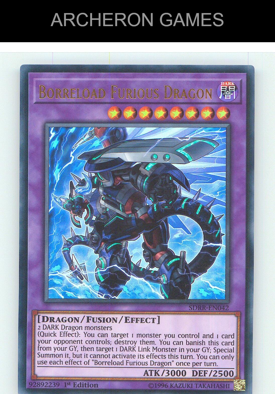 Borreload Furious Dragon Ultra Rare YUGIOH Card 1st Edition