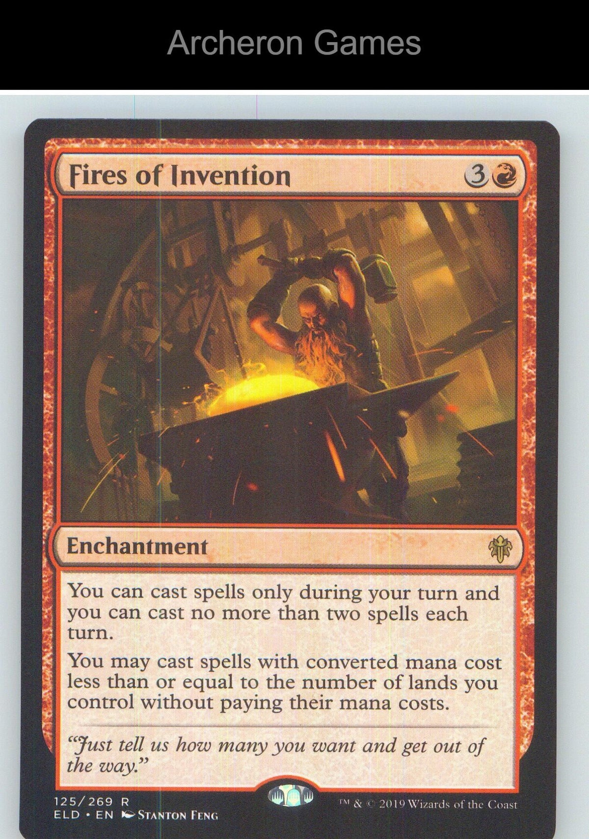 Fires of Invention ELD 125 R MTG Card NM/EX+
