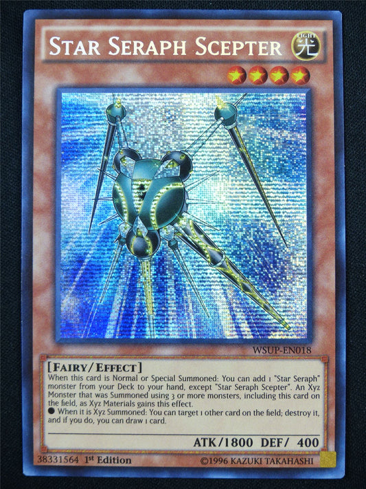 Star Seraph Scepter WSUP Secret Rare - 1st ed Yugioh Card #1AZ