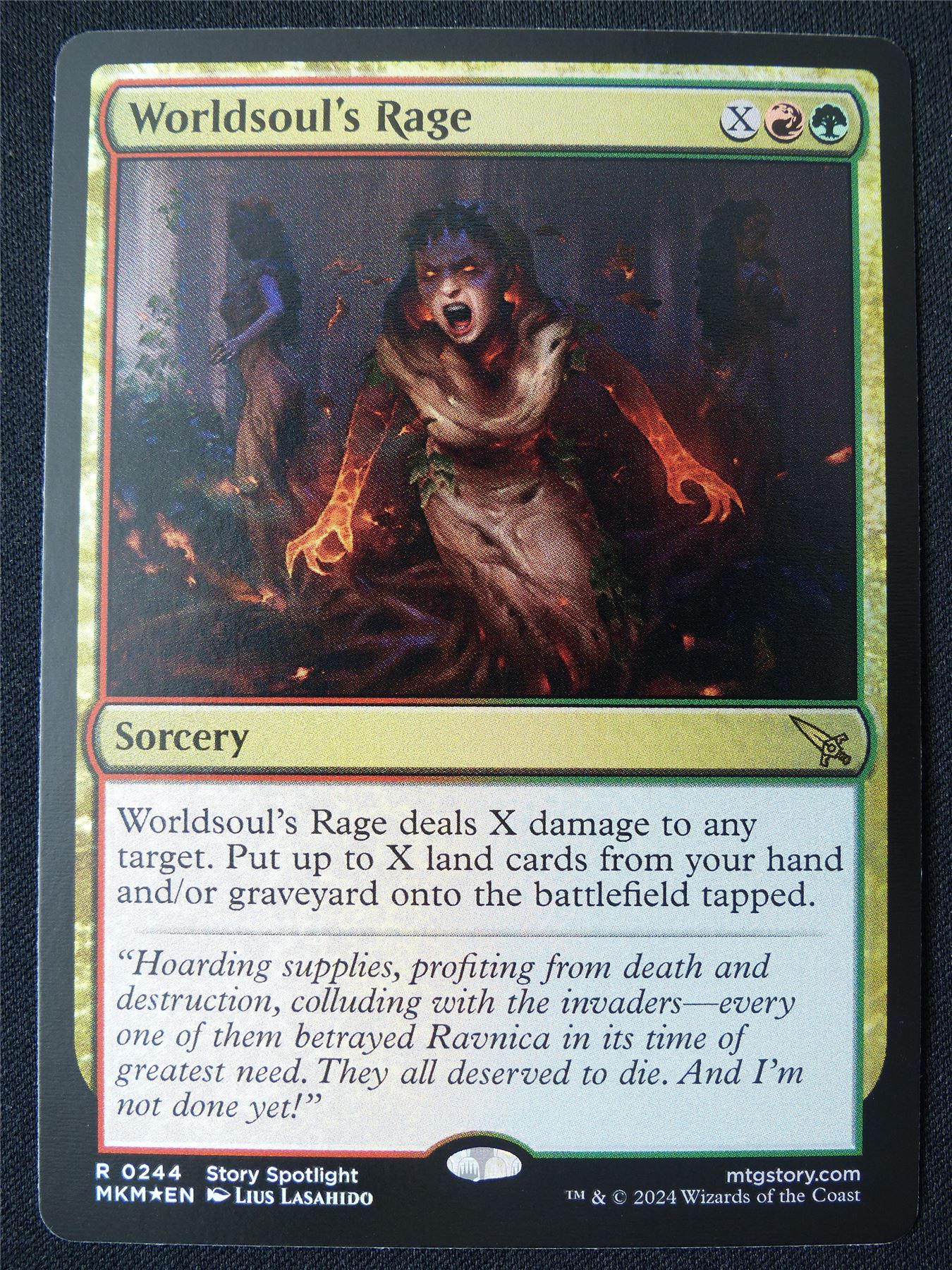 Worldsoul's Rage Foil - MKM - Mtg Card #29R