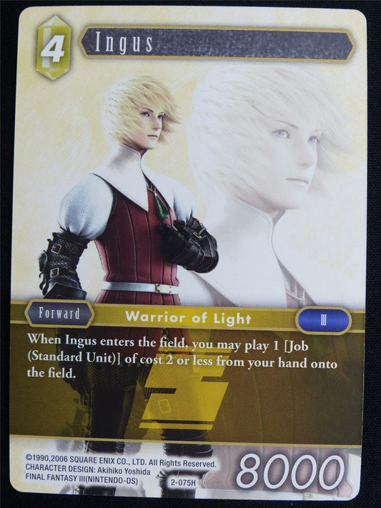 Ingus 2-075H - Final Fantasy Card #4TE