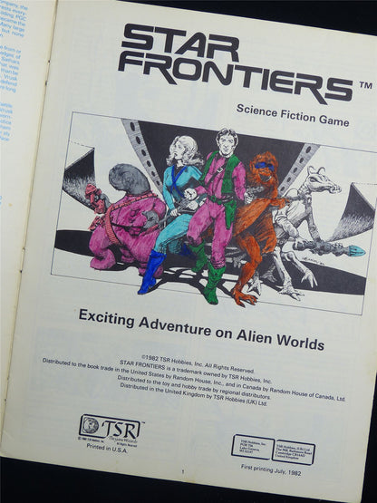 Star Frontiers: Alpha Dawn Basic Game Rules - Roleplay Booklet #2S4
