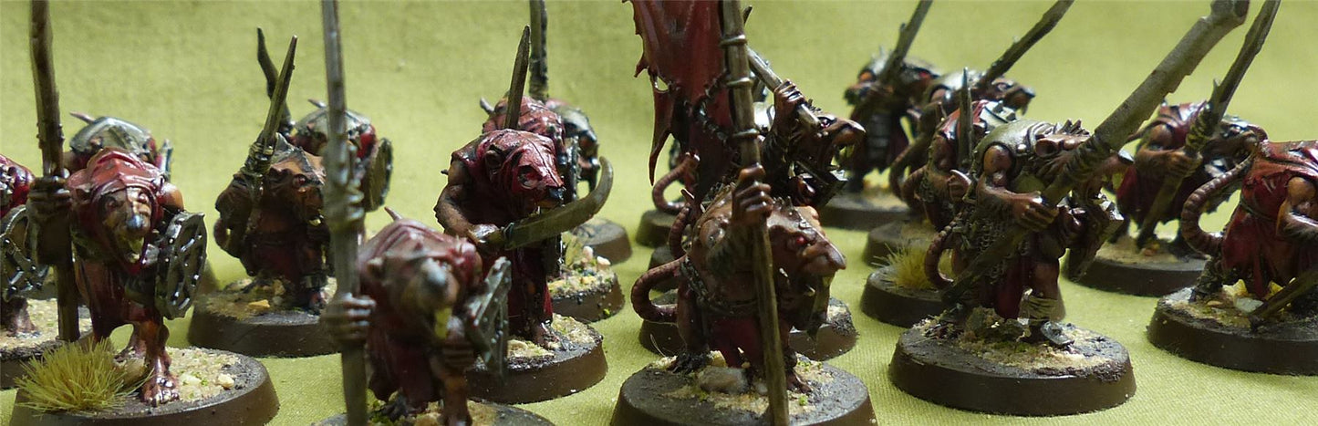 Clanrats painted - Skaven - Warhammer AoS #16J