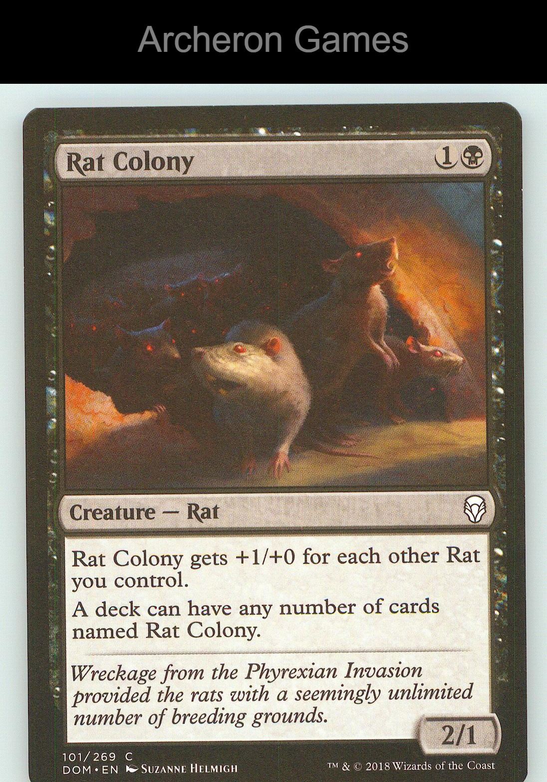 Rat Colony DOM 101 C MTG Card NM/EX+