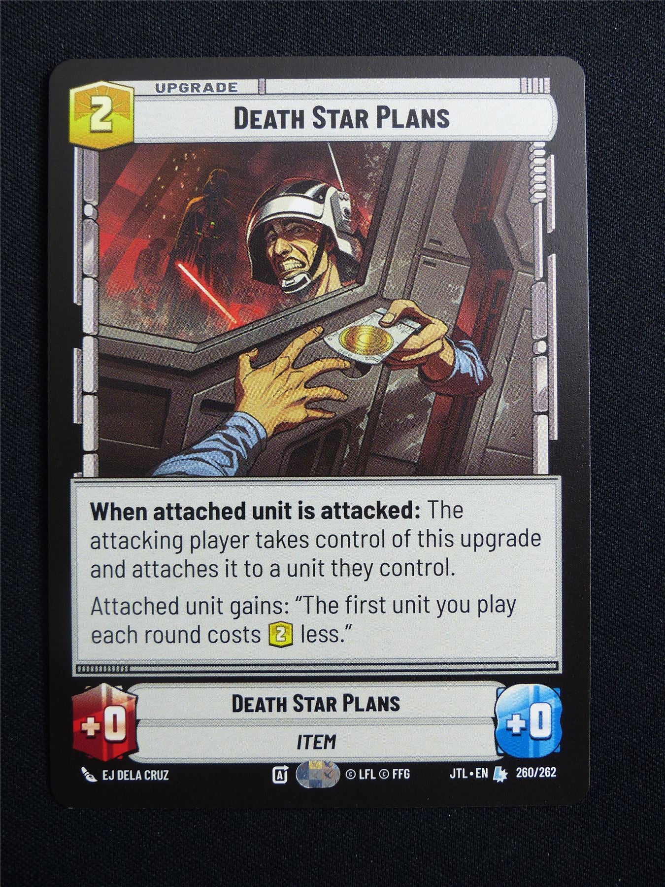 Death Star Plans 260/262 - Star Wars Unlimited Card #165