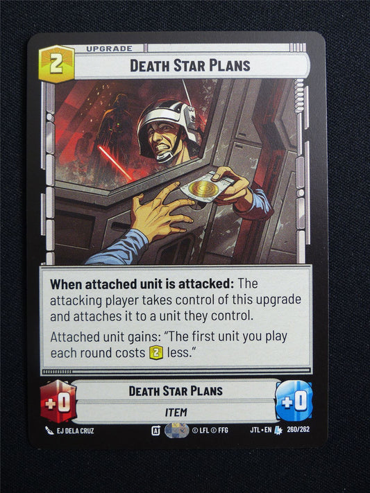 Death Star Plans 260/262 - Star Wars Unlimited Card #165