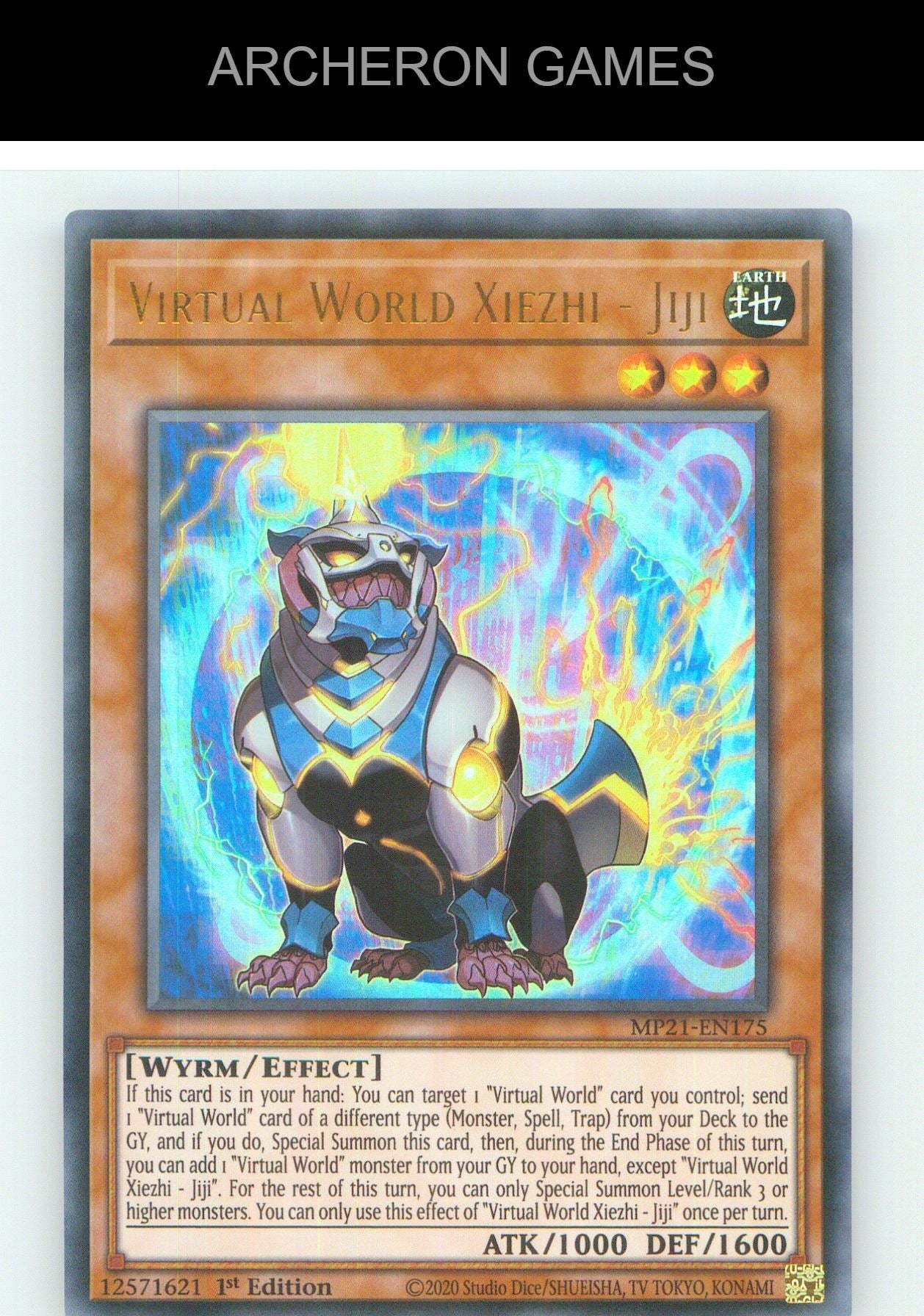 Virtual World Xiezhi - Jiji UR YUGIOH Card 1st Edition