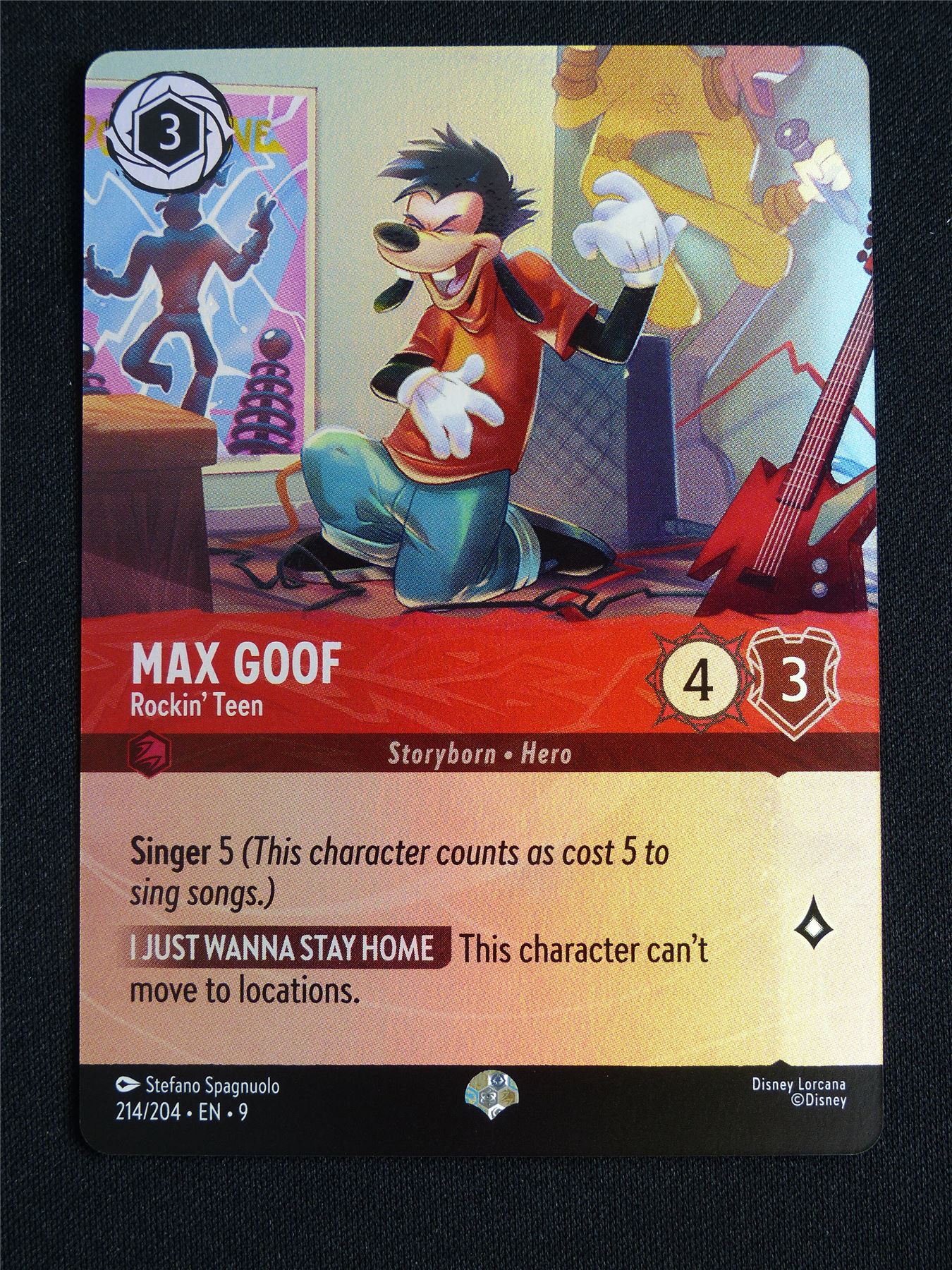Max Goof Rockin Teen 214/204 Foil - Lorcana Card #5FK