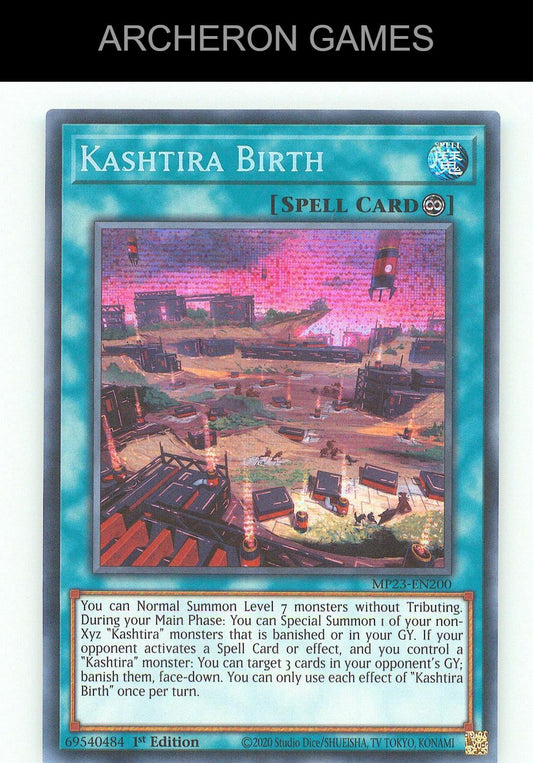 Kashtira Birth SEC YUGIOH Card