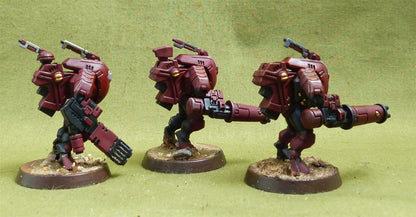 XV25 Stealth Suits painted - Tau Empire - Warhammer 40K #F2